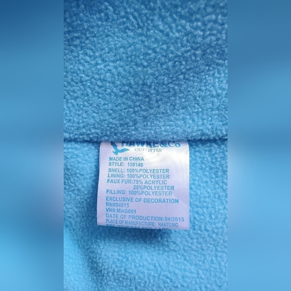 $75 HAWKE & CO HOODED PUFFY WINTER COAT JACKET SPARKLE WHITE 18M  MONTHS #4 - Picture 6 of 10